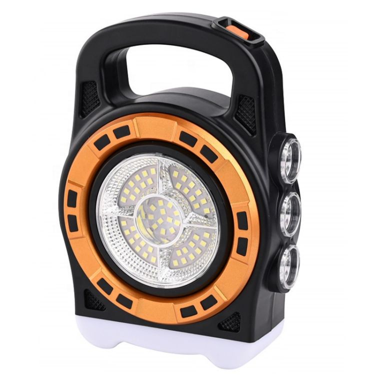 Lanterna portátil solar impermeável externa 5w LED luz de acampamento