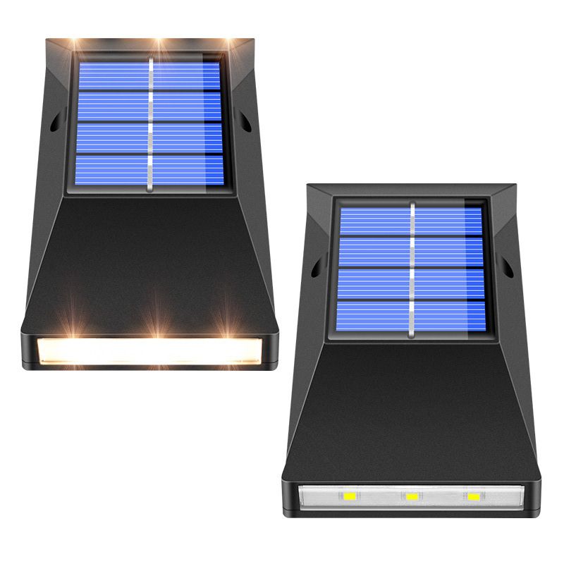 IP65 à prova d'água externa 6 LED com sensor movido a energia solar luz de parede para portão LED